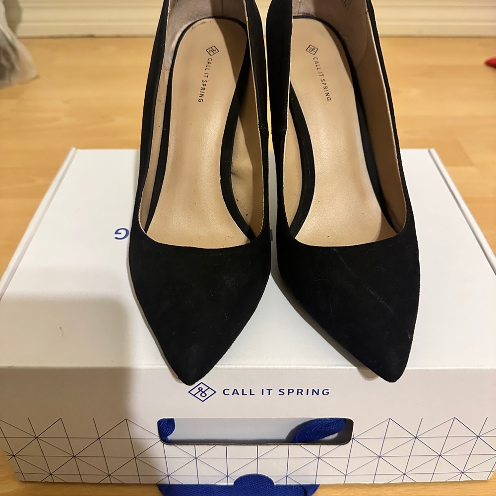 Call It Spring Women's Black Heels